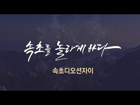속초를 놀라게 하다! 속초디오션자이!