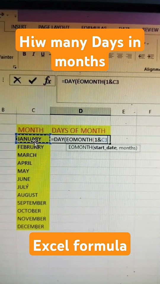 How Many Days In Month With Excel Formula Excel Formula Date how-many-days-in-month-with-excel-formula-excel-formula-date