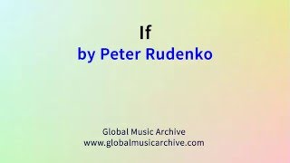 Video thumbnail of "If  -  Peter Rudenko"