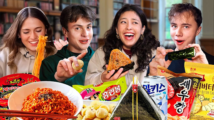 College Students from around the World try Korean 7-Eleven Snacks!