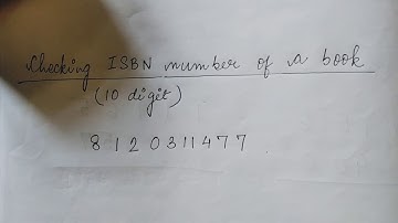 Checking ISBN number of a book( 10 digit)