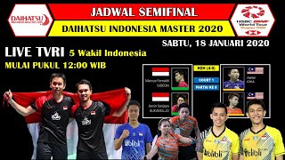 Jadwal Semifinal Indonesia Master 2020 Live TVRI ~ Ginting Hadapi Axelsen