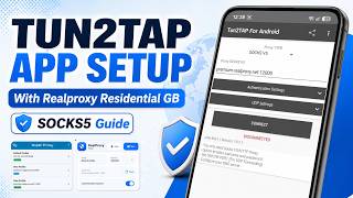 Tun2tap Proxy setup with Realproxy Premium GB ip screenshot 4