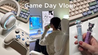 Game vlog👾 │ ゲーム環境の効率化アップ⤴️ 滑り込み原神ガチャ、コンビニ購入品🏪