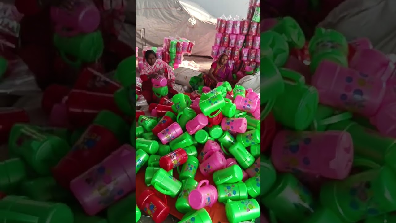 Virgin plastic Factory Murshidabad near Raghunathganj West Bengal India. 