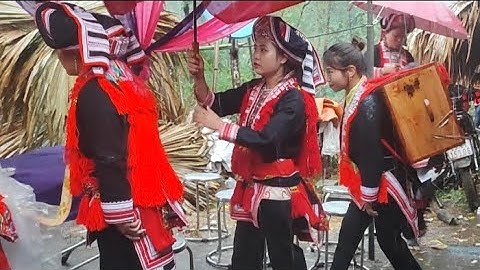 Lễ đám cưới và đưa đón dâu dân tộc dao đỏ phần đầu