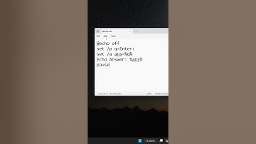 Maak een rekenmachine met een eenvoudig .BAT-bestand | 💻 CMD Batch Script Tutorial #techtips #cod...