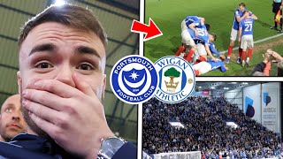 PORTSMOUTH vs WIGAN ATHLETIC | 3-2 | UNBELIEVABLE SCENES AND LAST MINUTE WINNER AT FRATTON