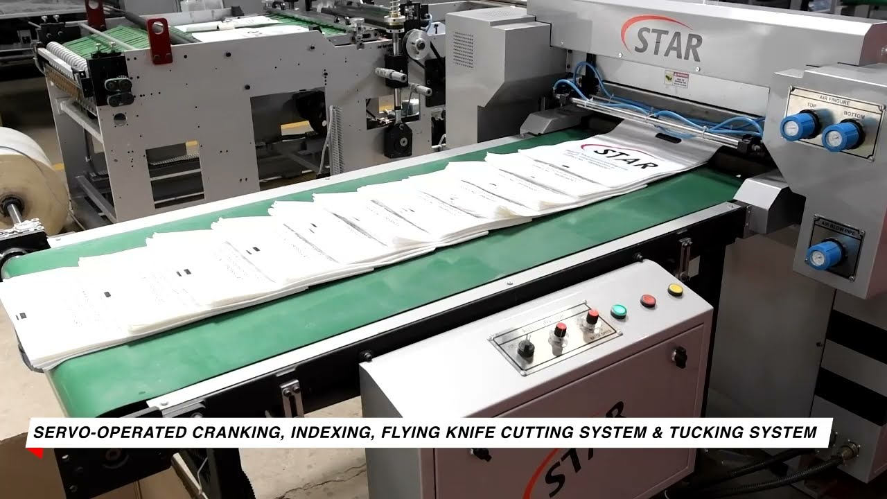 Advanced Bottom Seal Bag Making Machine | Flying Knife | Printed LDPE Bag |F.A.T.| STAR CONVERTING