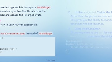 Solving the WidgetRef Parameter Error in Flutter