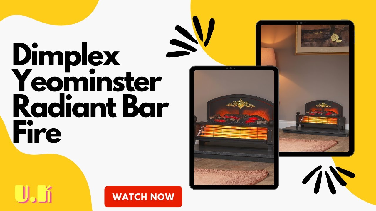 Dimplex Yeominster Radiant Bar Fire, Traditionally Styled Free Standing Electric  Fire with Glowing - YouTube