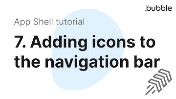7. Adding icons to the navigation bar -- Bubble.io SPA (single page app) tutorial.