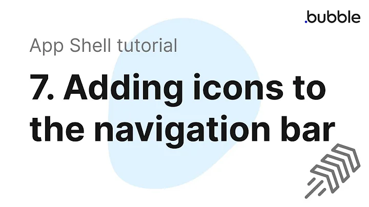 Bubble.io SPA (single page app) tutorial. 7. Adding icons to the navigation bar