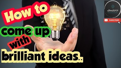 How to come up with brilliant ideas..? | Thinking outside the box | Motivational video