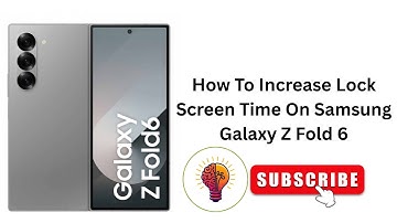 How To Increase Lock Screen Time On Samsung Galaxy Z Fold 6 ⏰📱 (2025 Update!) – Get Max Display! ✨