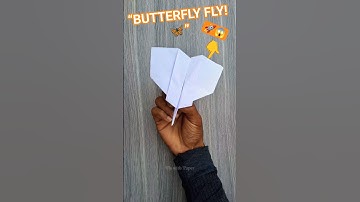 “Flying Paper Butterfly! 🦋 Easy Glider Tutorial” | #diy #shorts