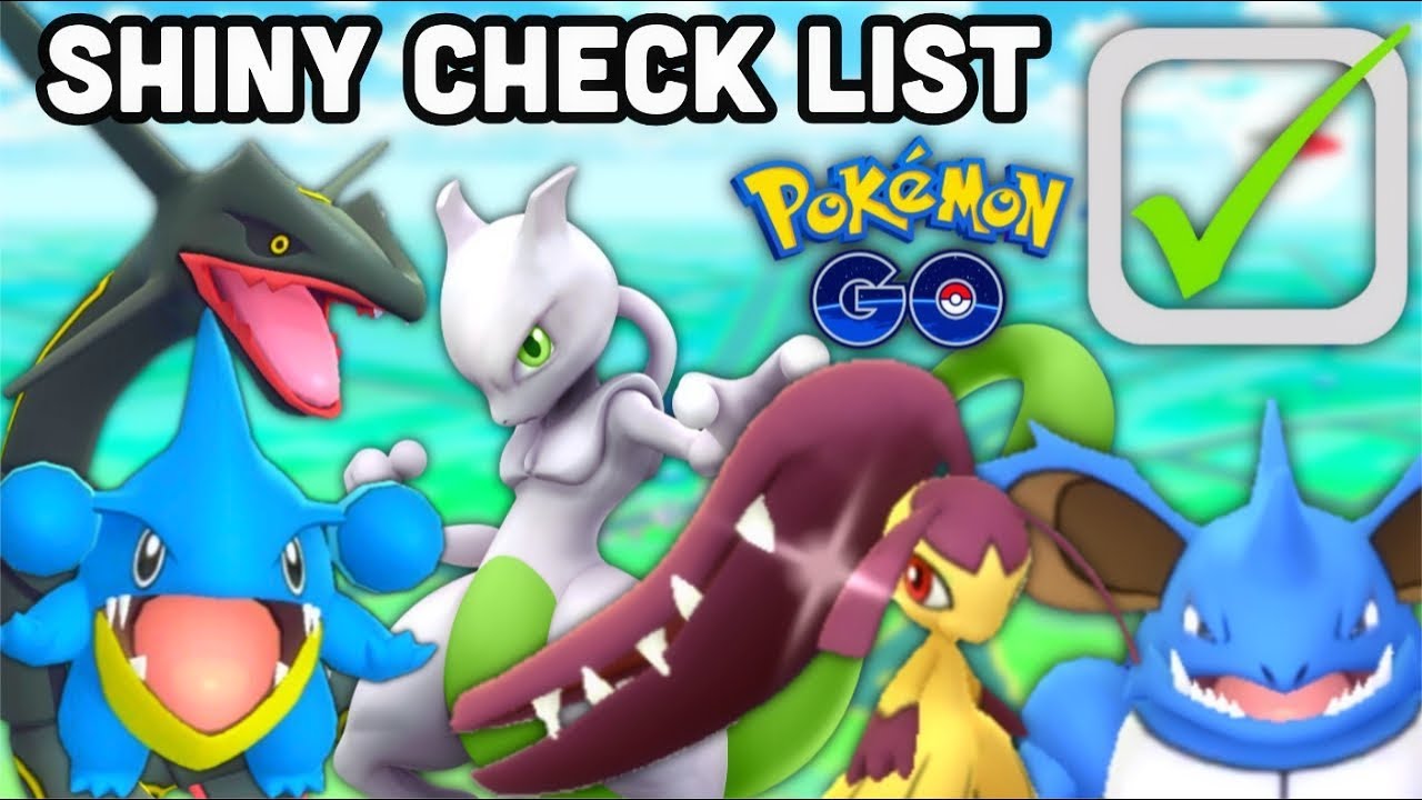 Shiny Check List January In Pokemon Go All Current Shiny Pokemon Available 1 6 Youtube