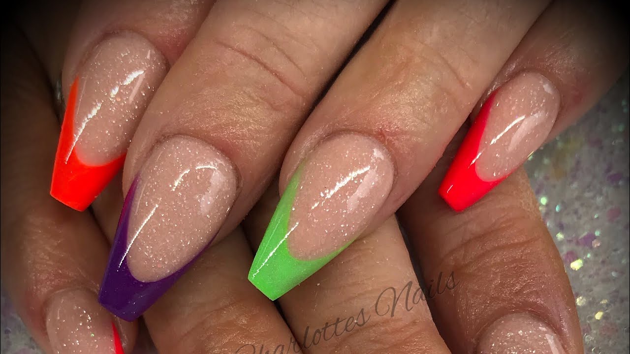 6. Stiletto Bright Color Nail Tips - wide 2