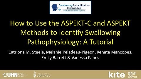 How to use the ASPEKT-C and ASPEKT Methods to Identify Swallowing Pathophysiology: A Tutorial
