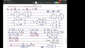 A2 Level Math P3 9709 - Vectors - Topical Past Papers Solving by Sir Ahsan Abdullah Patel Part 5