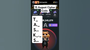 15 August Today Cipher Code in Hamster Kombat #hamsterkombat #ciphercodes #minigames