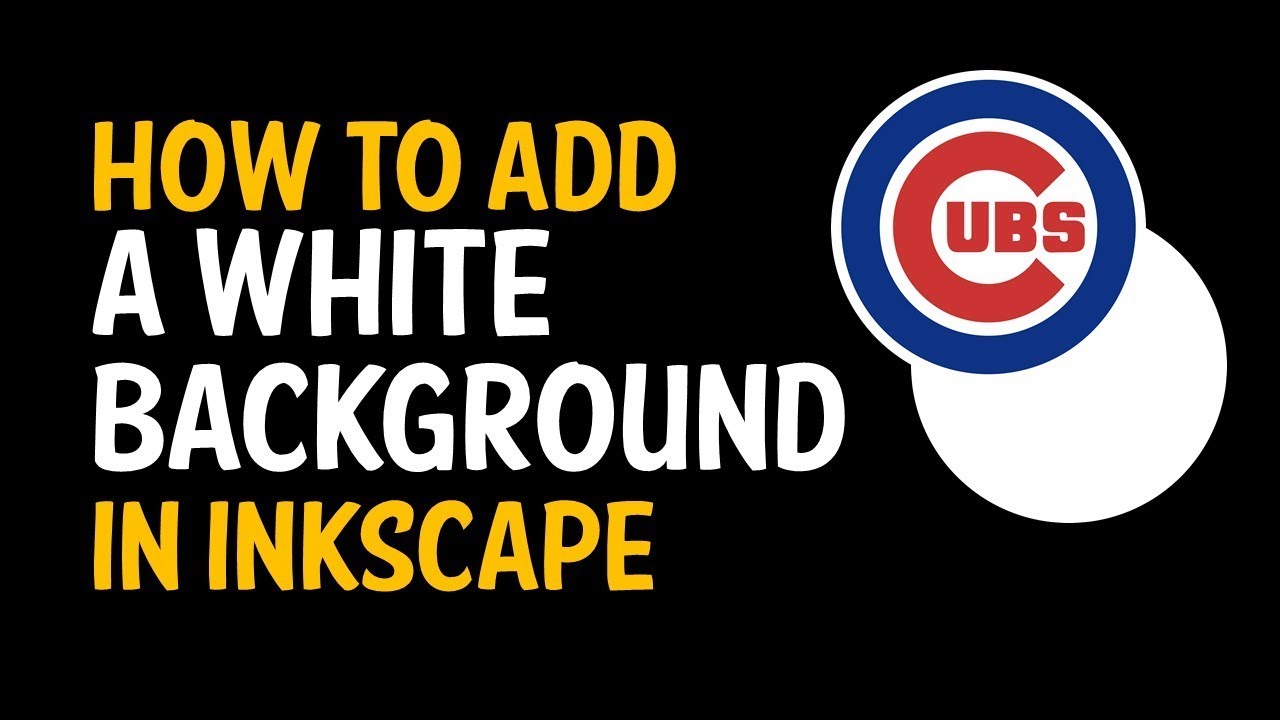 How To Add A White Background In Inkscape Youtube