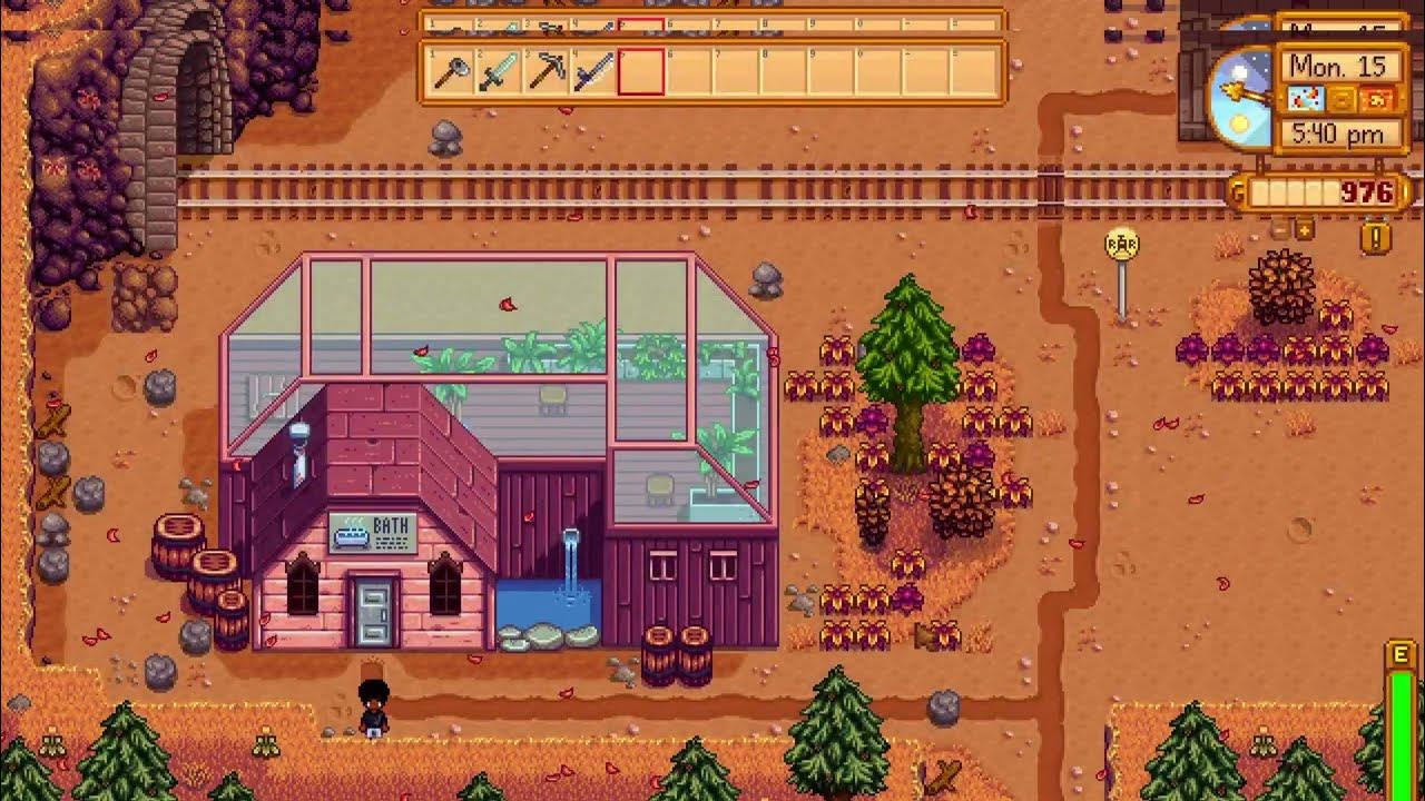 How to take a bath in Stardew Valley YouTube