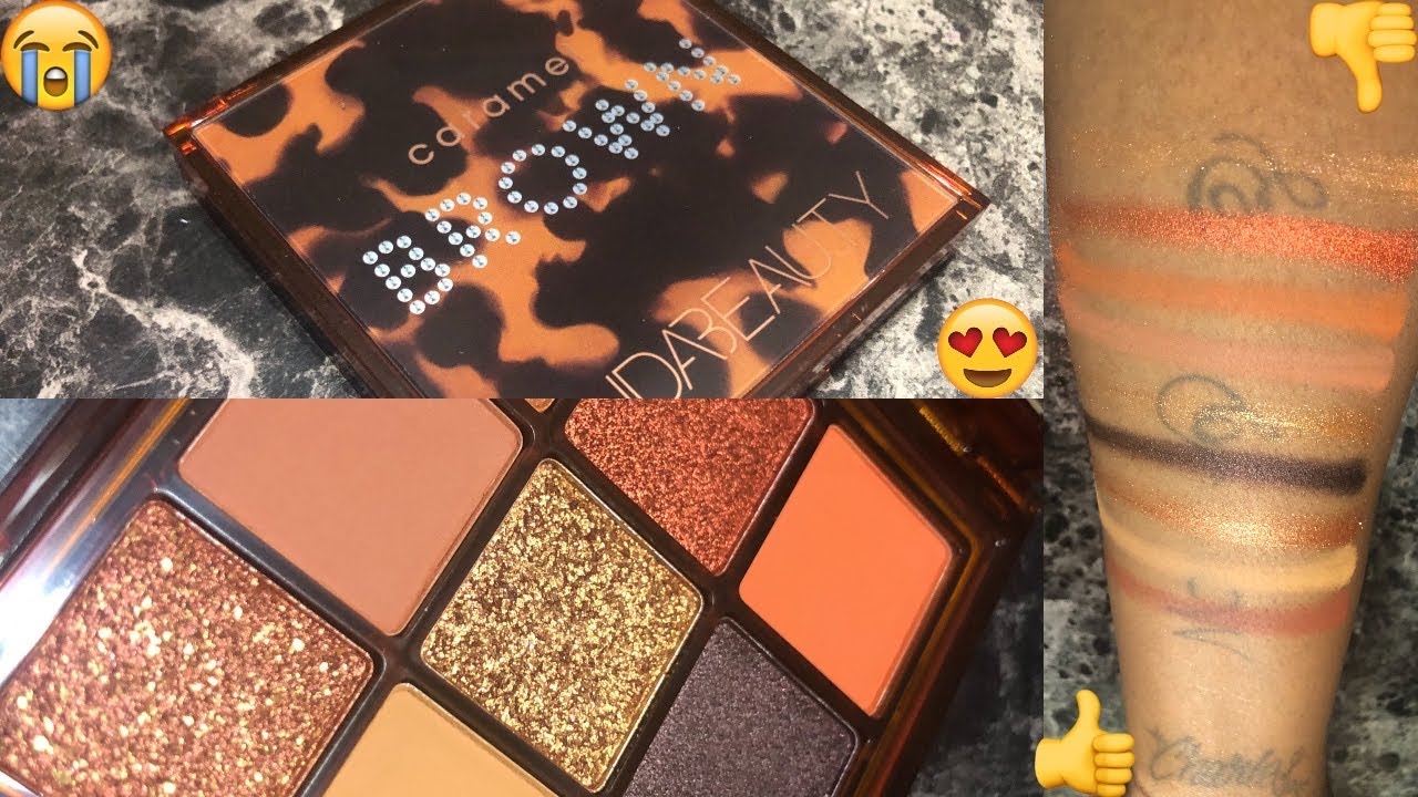 Huda Beauty ‘Caramel’ Brown Obsessions Eyeshadow Palette LIVE
