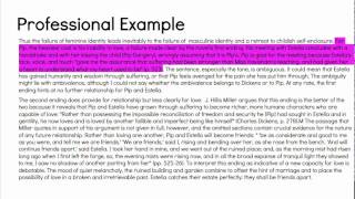 CRP Body Paragraph Structure