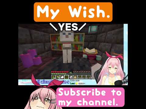 [ Minecraft ] I want to become the famous Vtuber around the world! [ Vtuber ] #Shorts