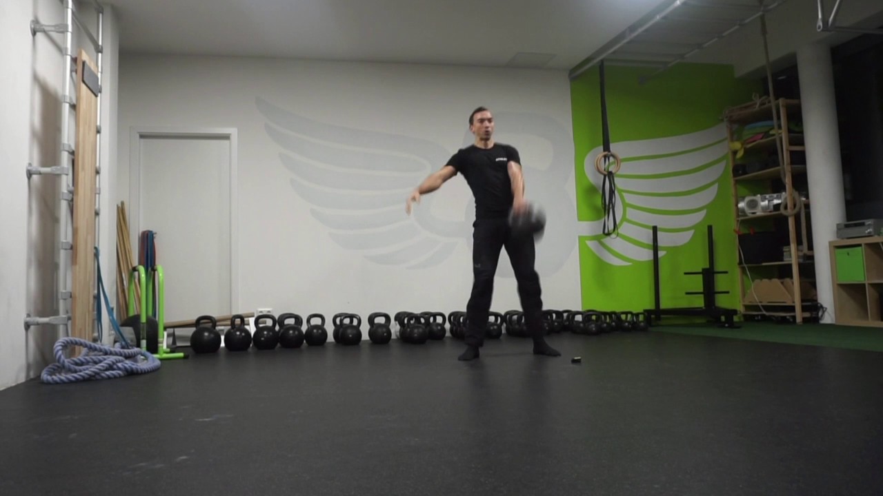 5 Min Kettlebell Swing Finisher 36kg YouTube