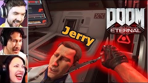 GAMERS REACT To DOOMGUY MEETING HUMANS || Phobos || DOOM Eternal Reaction