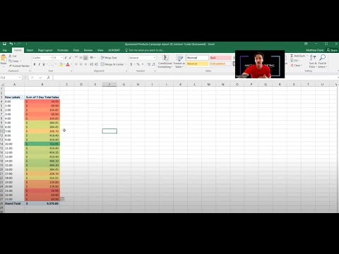 Create a Day-parting Color heat map for your Amazon ads in 5 minutes or ...