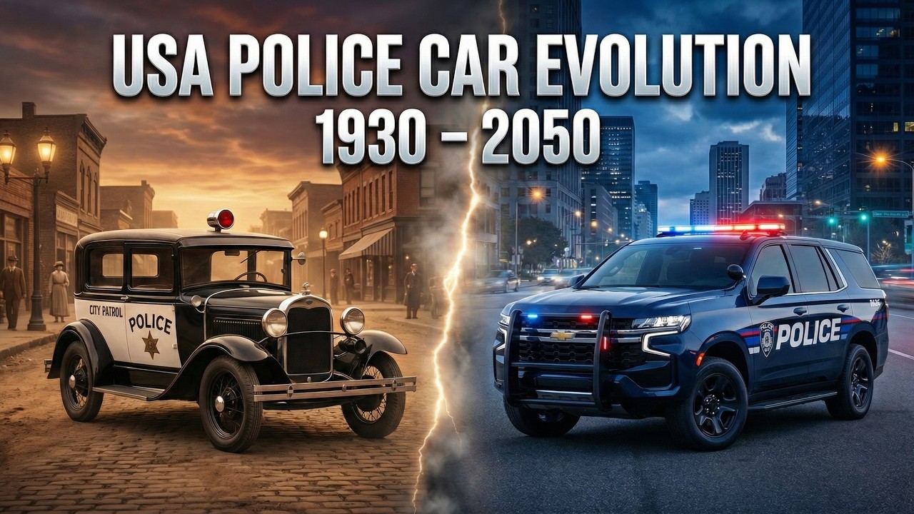 USA Police Car Evolution | 1930–2026