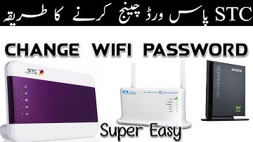 How to change STC Wifi password in urdu hindi 2019 Tutorial Video