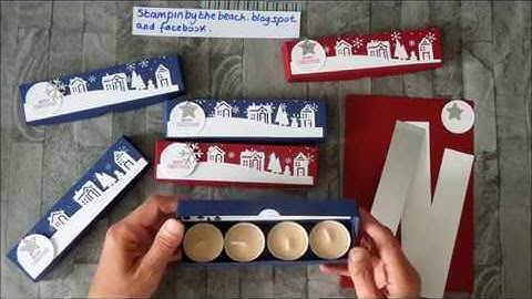 Tea light Christmas gift box tutorial