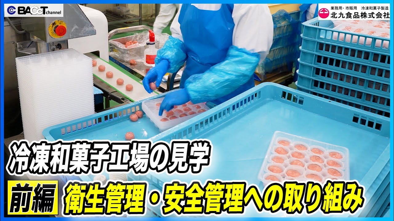 【食品工場見学】冷凍和菓子工場の製造現場を見学しました【北九食品/工場見学】