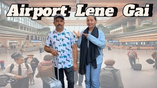 Papa Ko Airport Se Lene Gai || Rubab Ne Rona Shuru Kar Diya ||My First Vlog