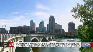 Downtown Minneapolis building values dropping, homeowners could pay the price