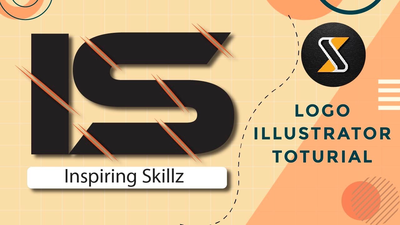 Simple & Modern IS Logo | Illustrator Tutorial