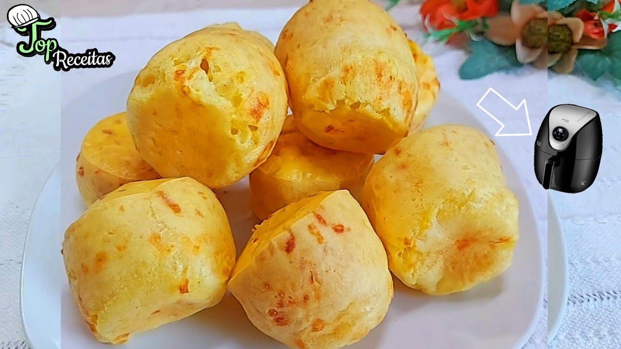 PÃO DE QUEIJO DE TAPIOCA  - SEM ÓLEO -  NA AIR FYER  - Helena Receitas