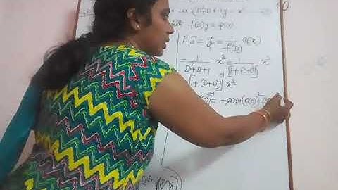 JNTU BTech M2 Maths. Problem on Higher Order Differential Equation when Q (x) = x^k for f (D)y=Q (x)