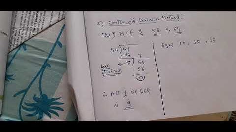 Class 6 Maths HCF from Playing with numbers