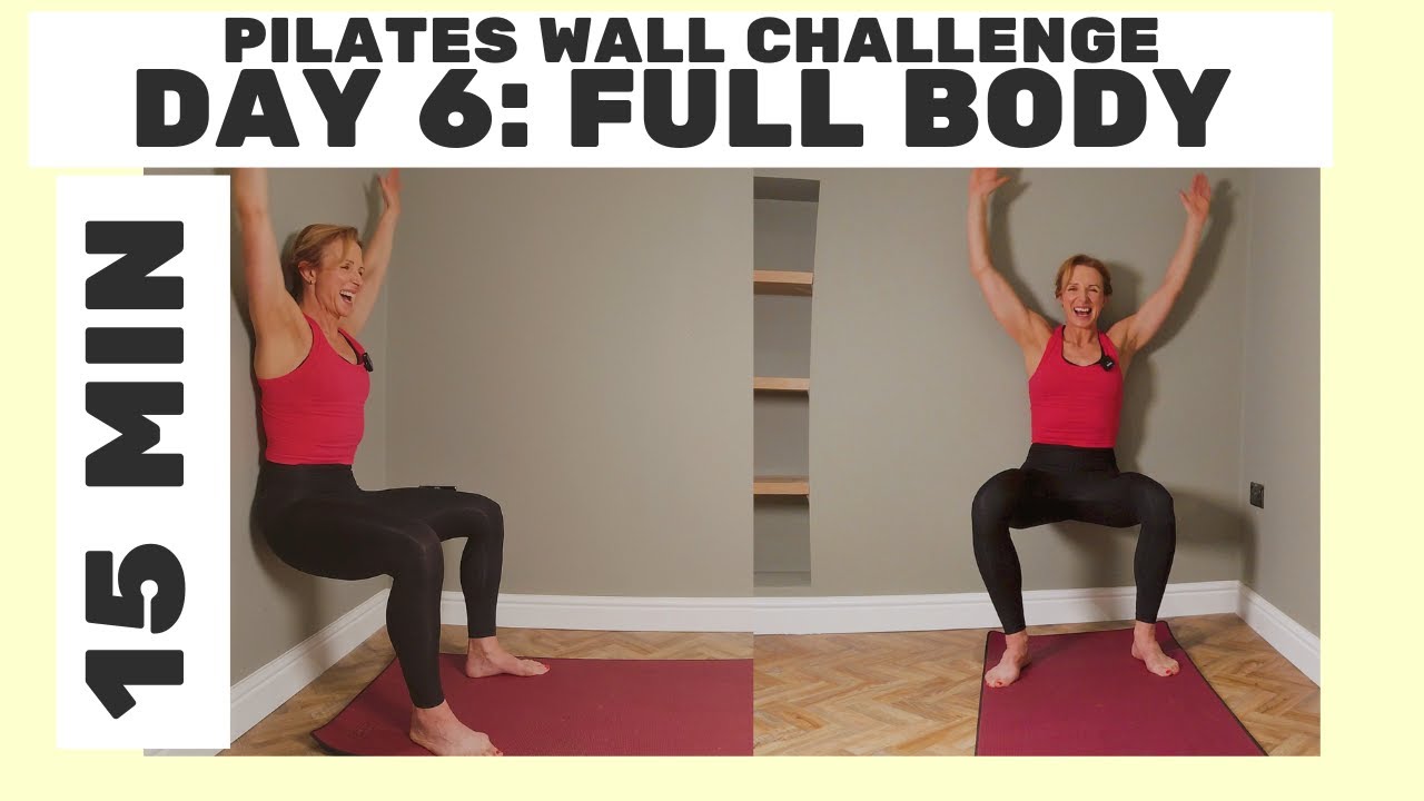Pilates Wall Workout Challenge Day 6 Full Body YouTube