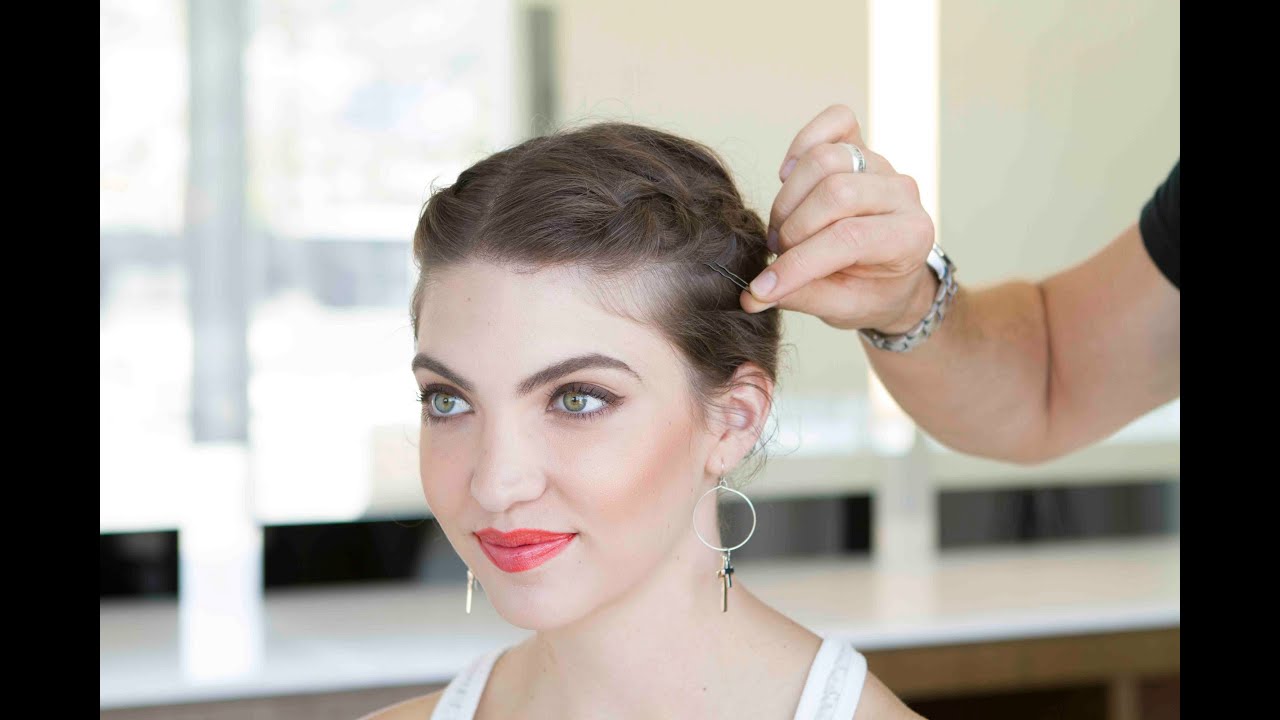 How to do an Up Do on Short Hair - Theodore Leaf