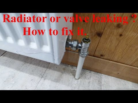 Fixing leaks on central heating radiators and valves.