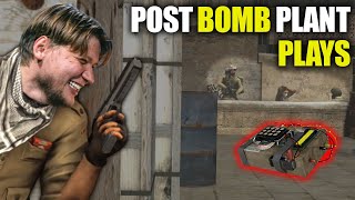 Insane CS:GO Pro Post Bomb Plant Plays!