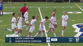 Calvin Christian Beats Npc 2-1 In District Semifinals