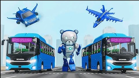 Panda Robot Transformation Games - Android Gameplay | Robot Simulator Games | Game For Cartoon