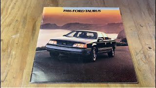 Brochure Tour - 1986 Ford Taurus Brochure Tour - 1986 Ford Taurus